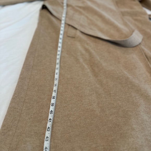 NWOT POLO Ralph Lauren Women Sz16 Wool Blend Camel Belted Open Front Trench Coat - Picture 8 of 16